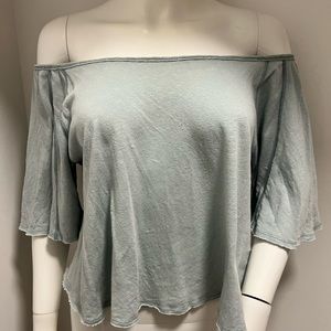 Free people off the shoulder shirt